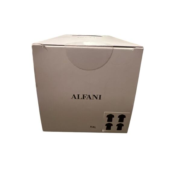 ALFANI 4-PACK COTTON V-NECK REGULAR FIT BLACK T-SHIRTS SIZE XXL - Picture 3 of 4